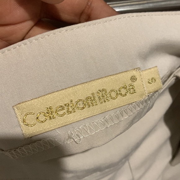 Italian Fashion Designer Khaki Skirt - Picture 6 of 6